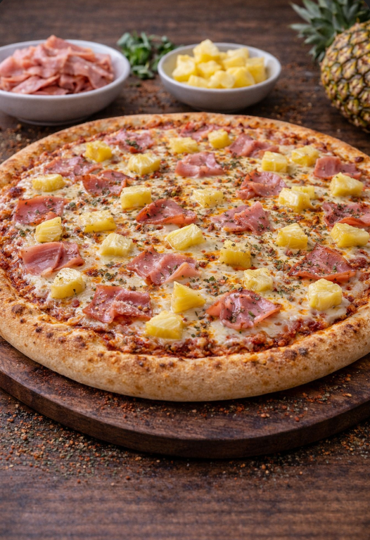 Pizza Hawaii – ham en ananas